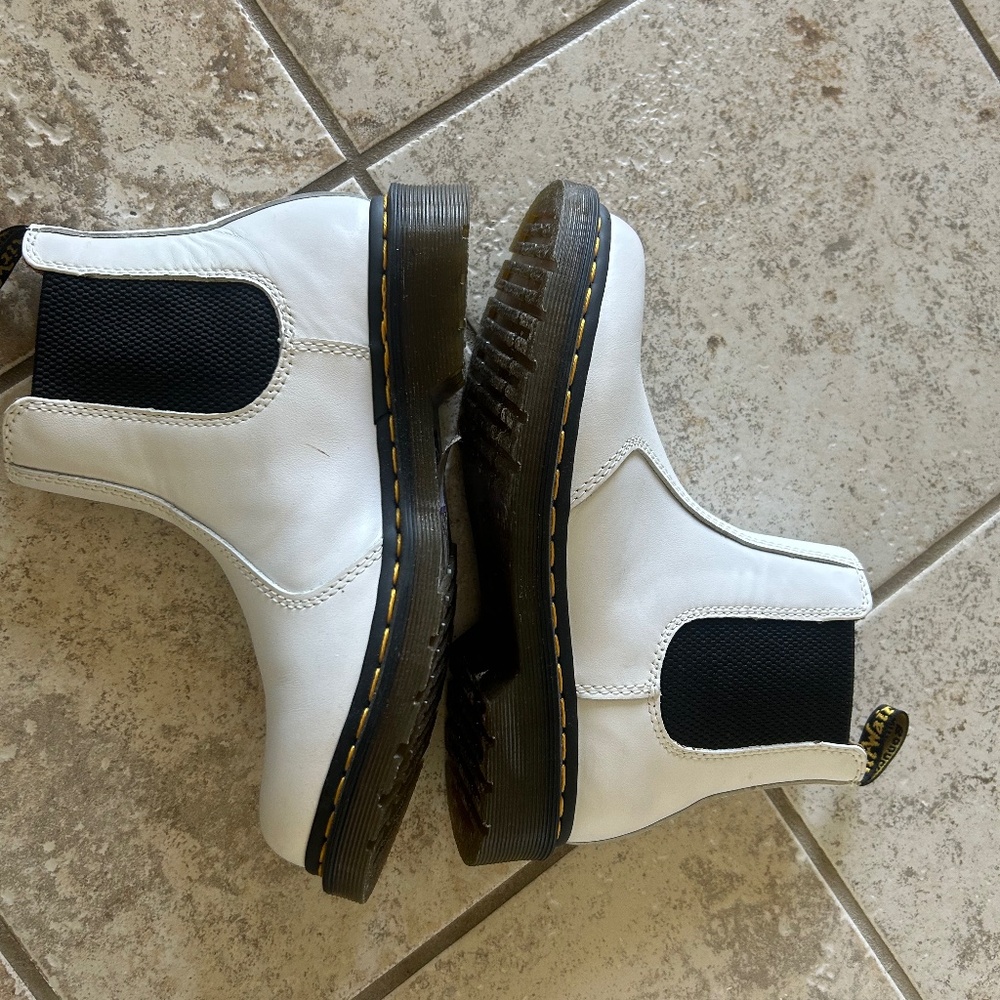 Dr Martens white boots